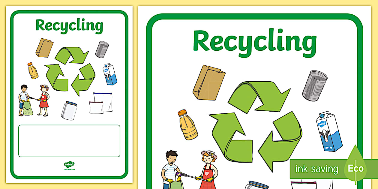 Eco and Recycling Editable Book Covers
