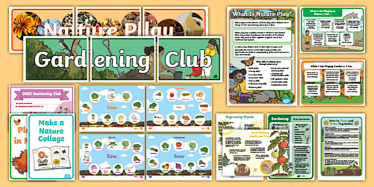 Planting Oshc OSHC Nature Play and Gardening Pack