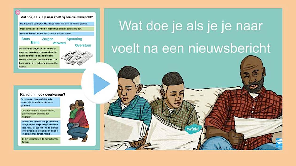 Hoe praat ik met kinderen over slecht nieuws op TV? - Twinkl