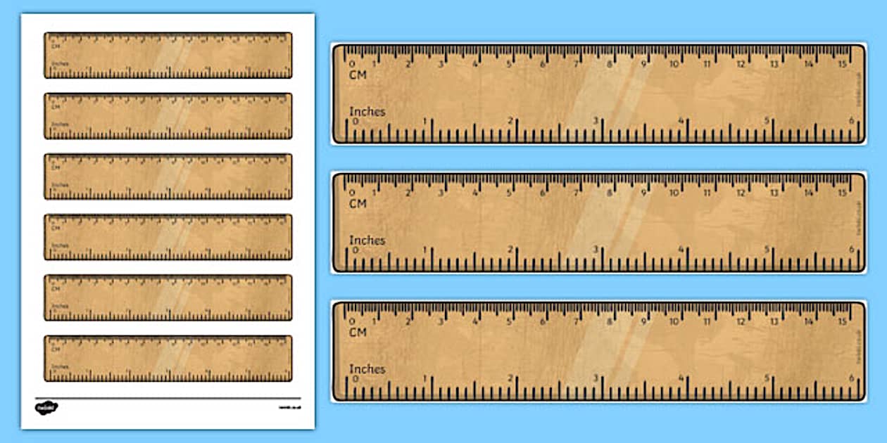 SixInch Printable Ruler (teacher made) Twinkl