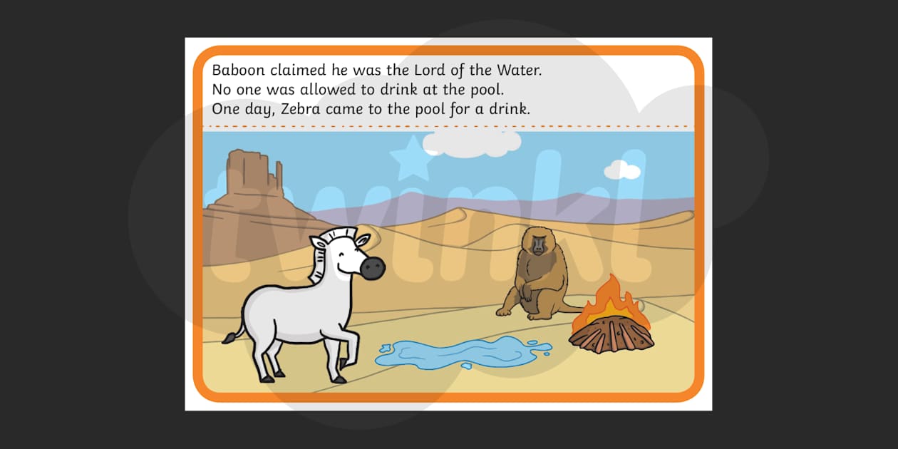 How the Zebra Got Its Stripes Story