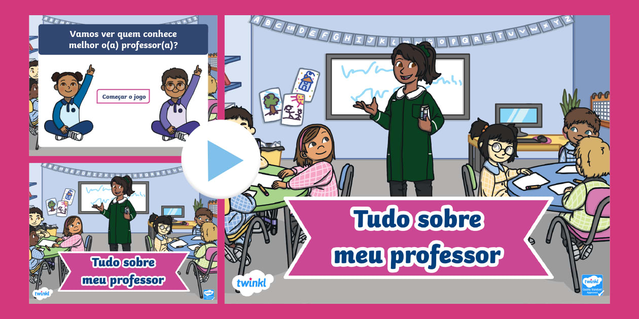 Jogo de PowerPoint: Tudo sobre o meu professor - Twinkl
