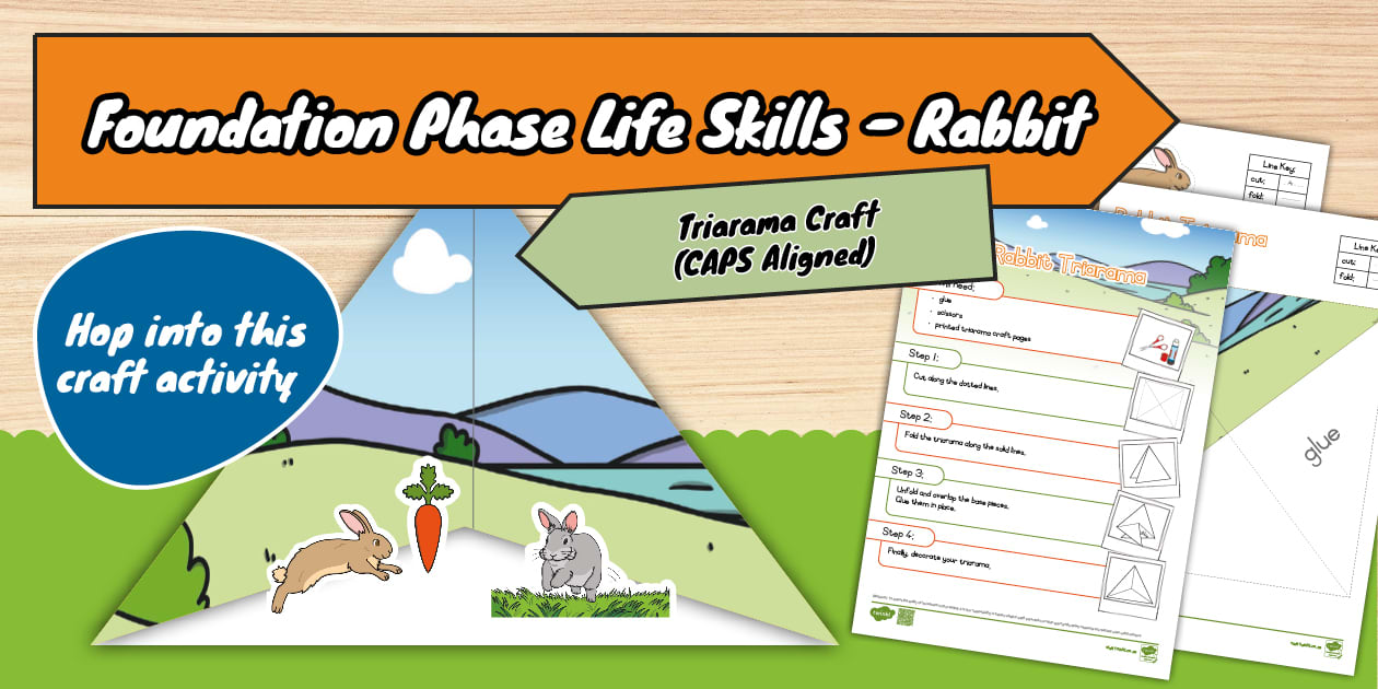 Picture of Foundation Phase Life Skills - Rabbit - Triarama Craft (CAPS Aligned)