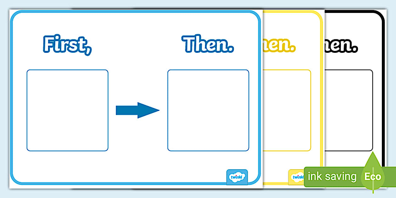First and Then (Visual Resource) (teacher made) - Twinkl
