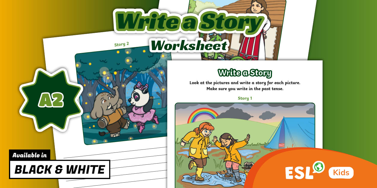 ESL Kids A2 Write a Story Activity