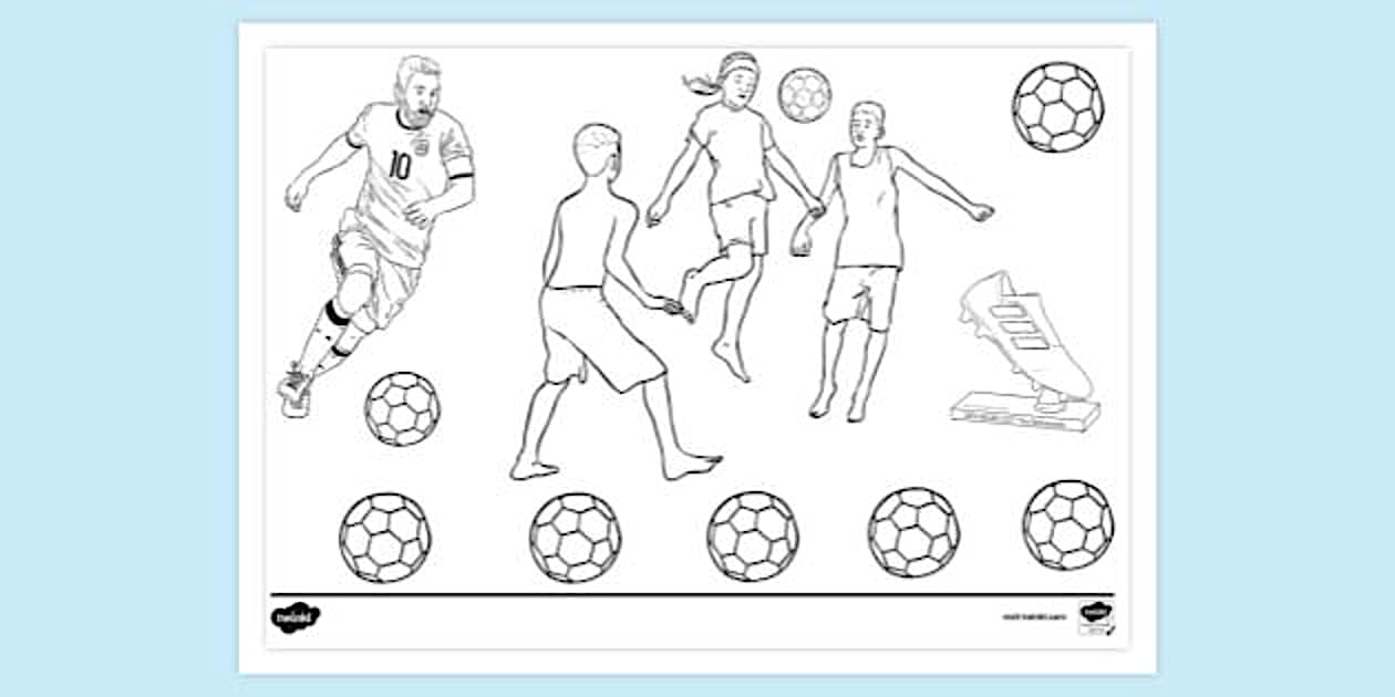 Football Colouring Page | Colouring Sheets (teacher made)