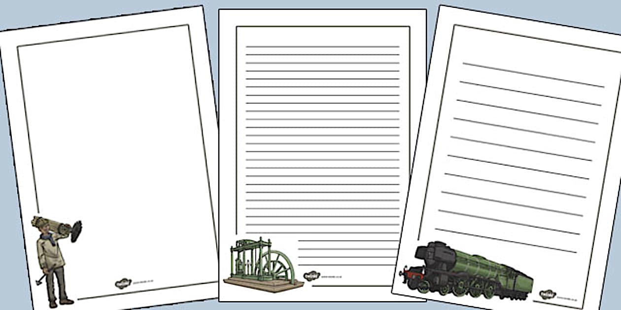 Page Borders Inventing The Industrial Revolution Page Borders