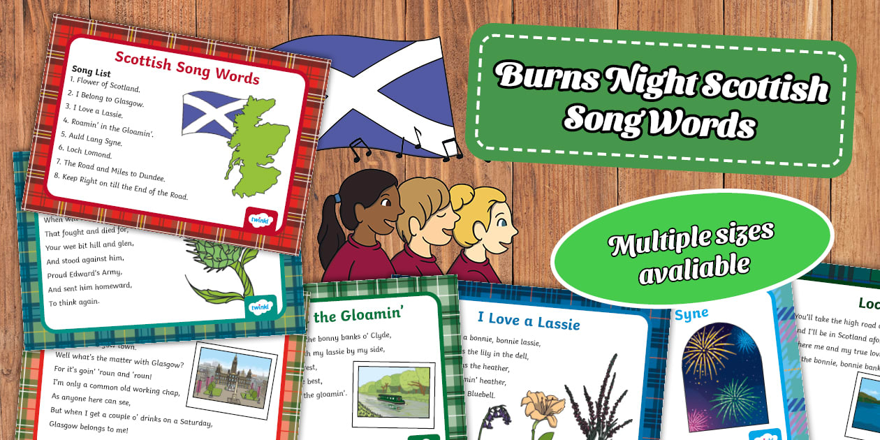 Burns Night Scottish Song Words