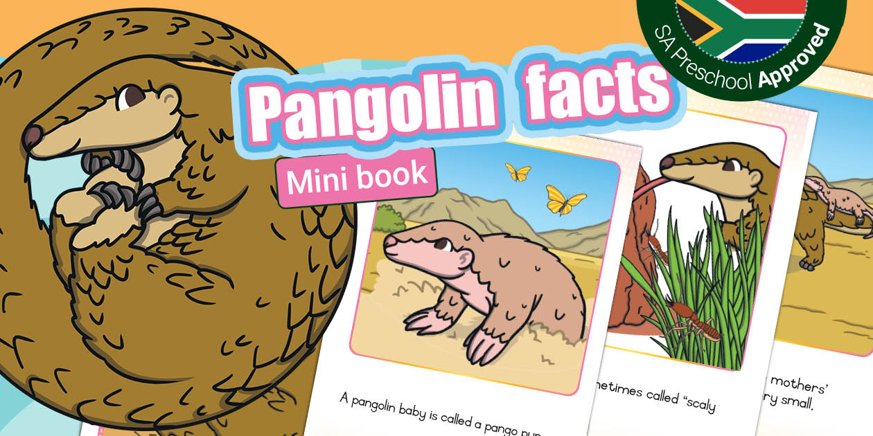 Preschool - African Animals - Mini Book: Pangolin Facts