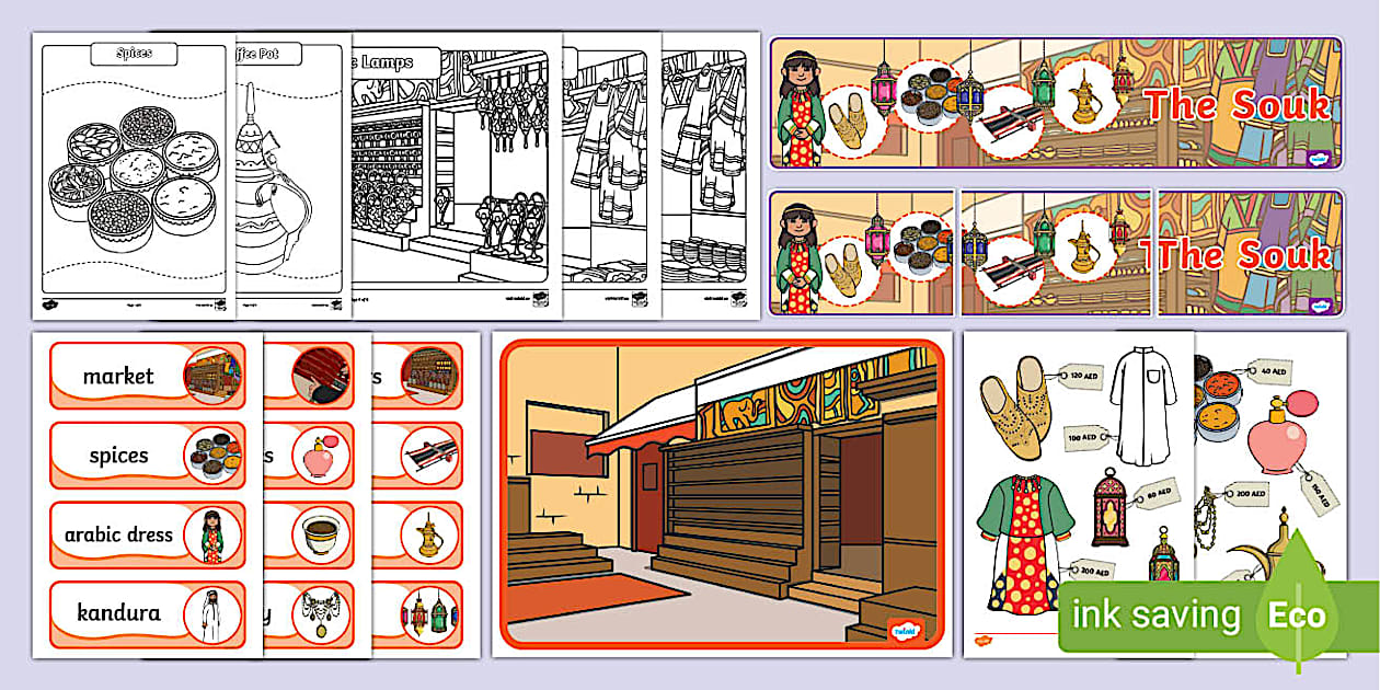 Souk Role Play Pack (Hecho por educadores) - Twinkl