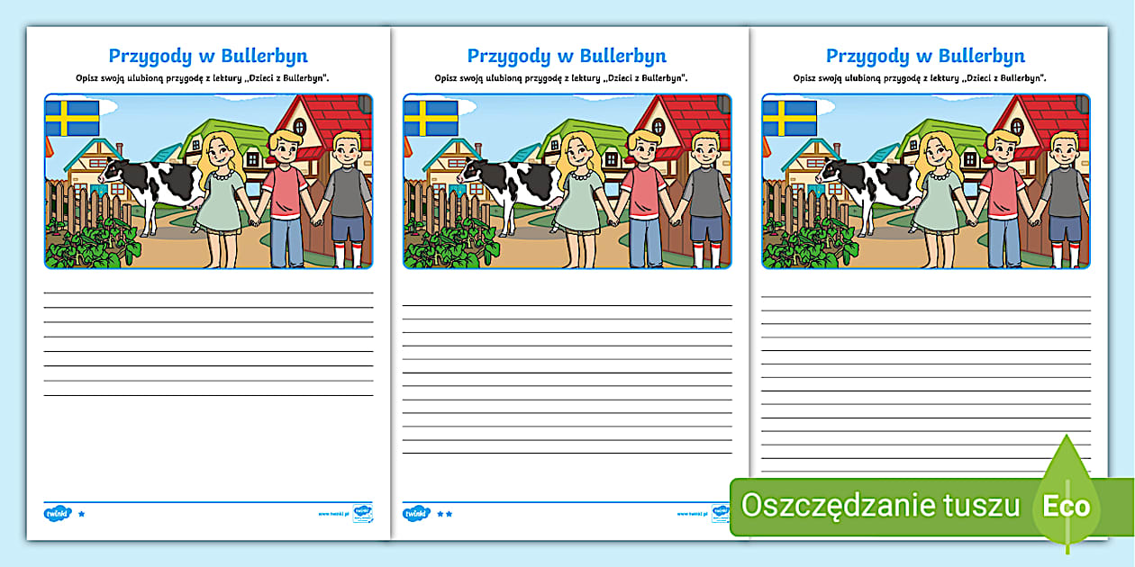 Napisz W Zeszycie Plan Wybranej Przygody Dzieci Z Bullerbyn