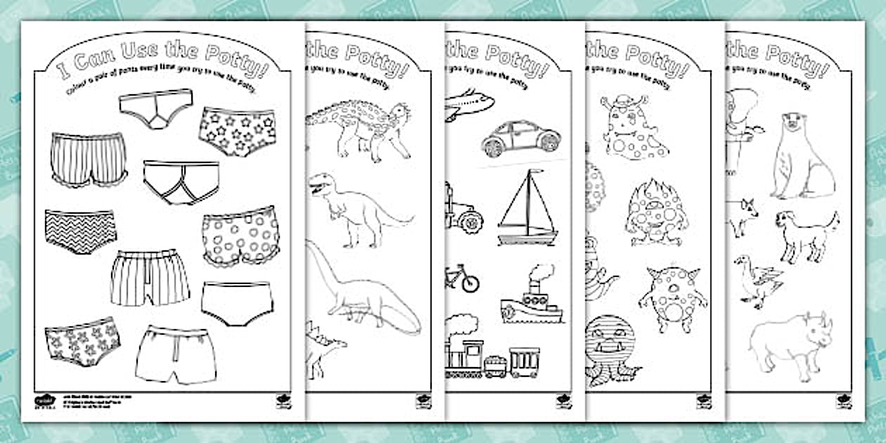 Potty Training Reward Colouring Sheets | Twinkl Originals