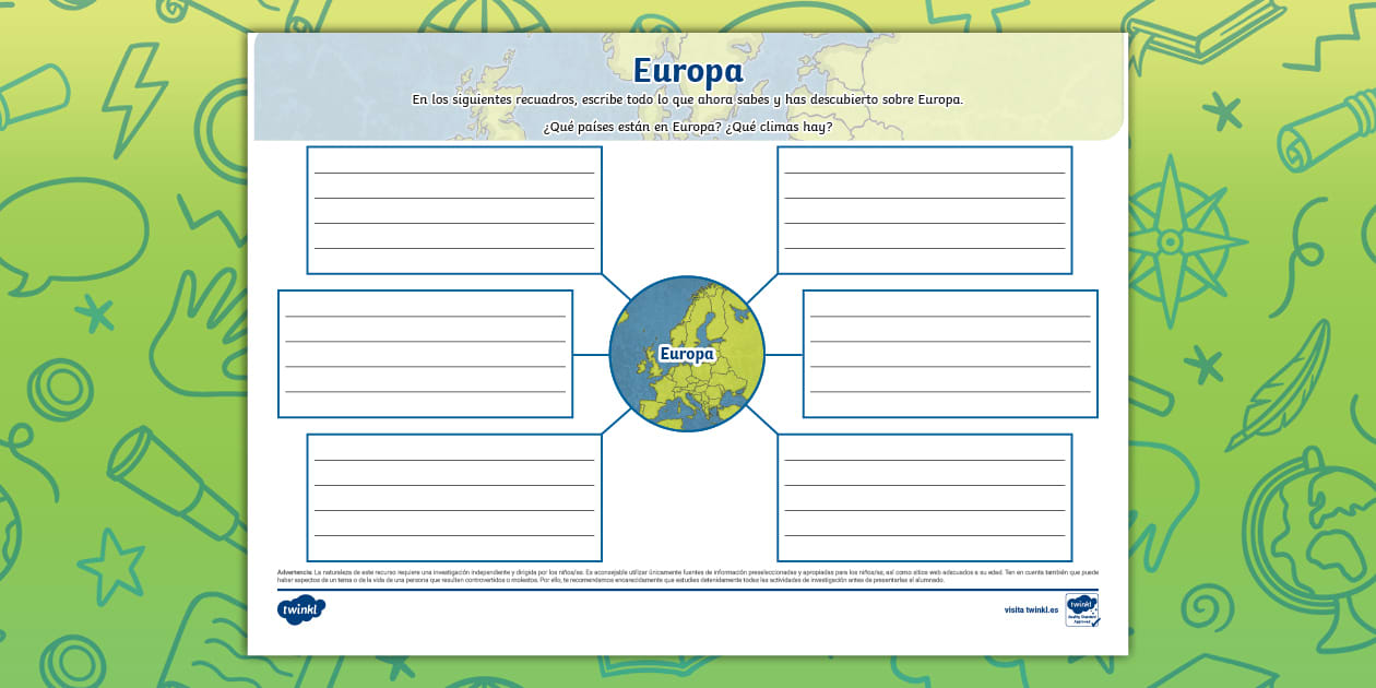 Mapa Mental Sobre A Europa