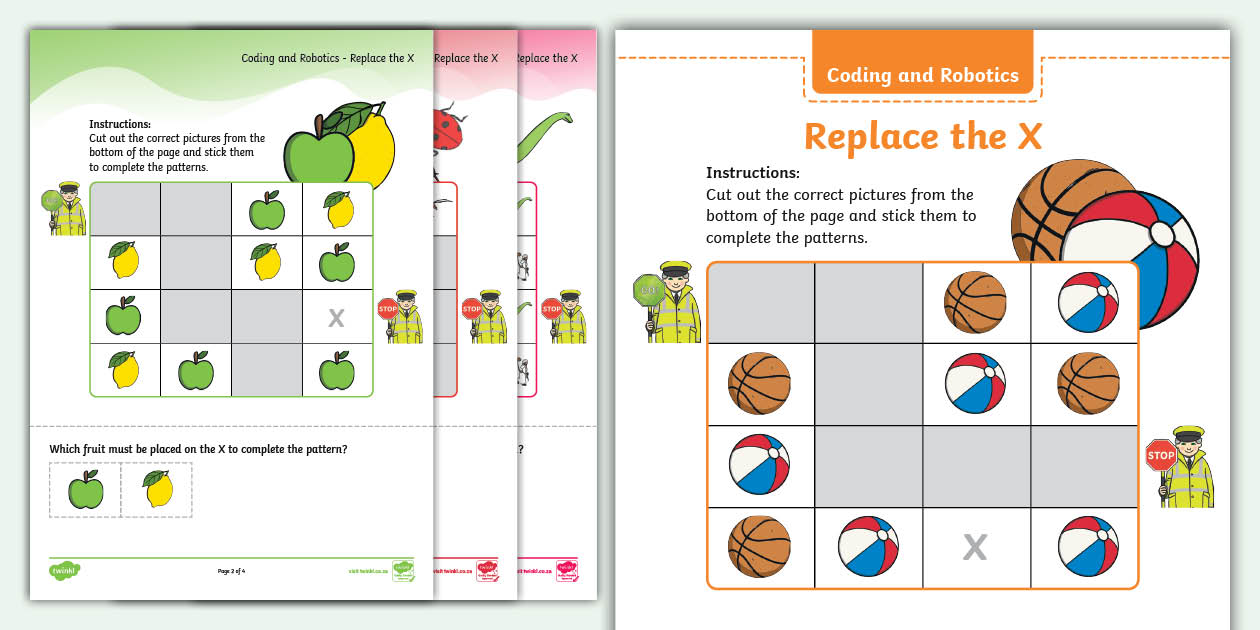 Robotics and Coding - Replace the X (teacher made) - Twinkl