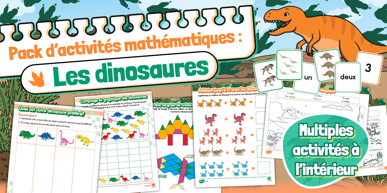 Dianour Math Dinosaur Math Pack French