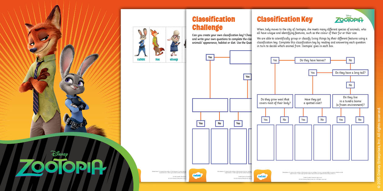 Zootopia: Classification Key