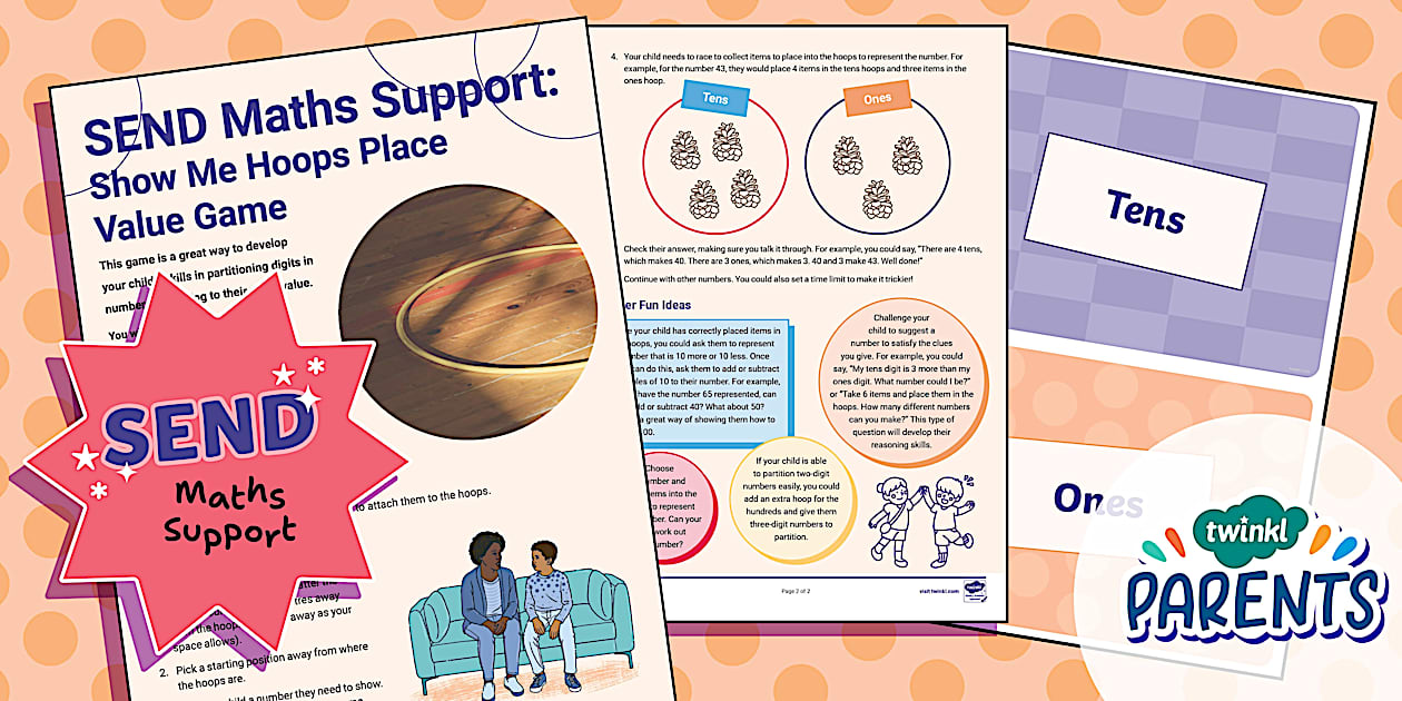 SEND Maths Support: Show Me Hoops Place Value Game (Year 2)