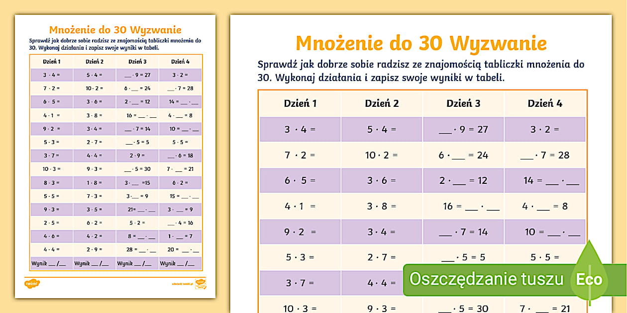 Matzoo Klasa 2 Mnozenie Do 30 - Mnożenie | Wyzwanie z mnożeniem w zakresie 30 - Twinkl