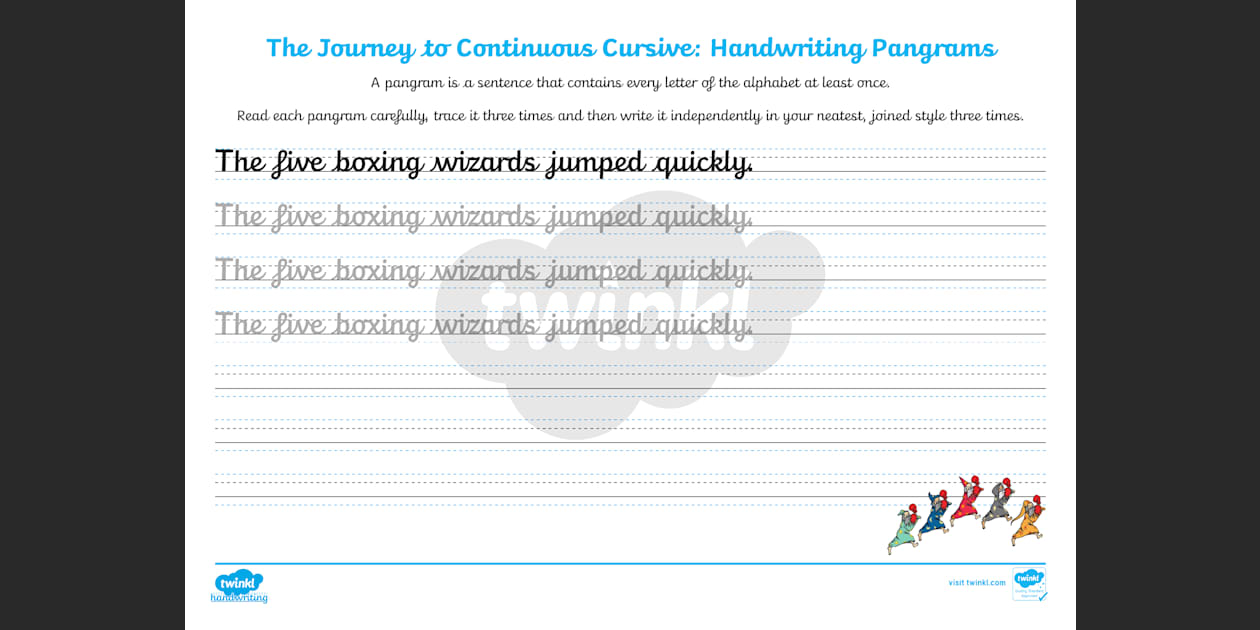 Cursive Handwriting Worksheets | Handwriting Sentences