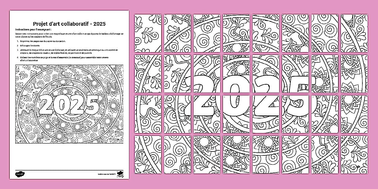 Projet d'art collaboratif 2025 (teacher made) Twinkl