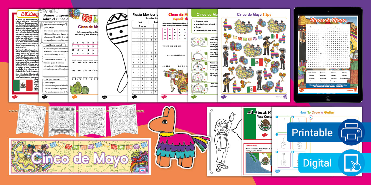 FREE Cinco de Mayo Printables Fun Activities Twinkl USA