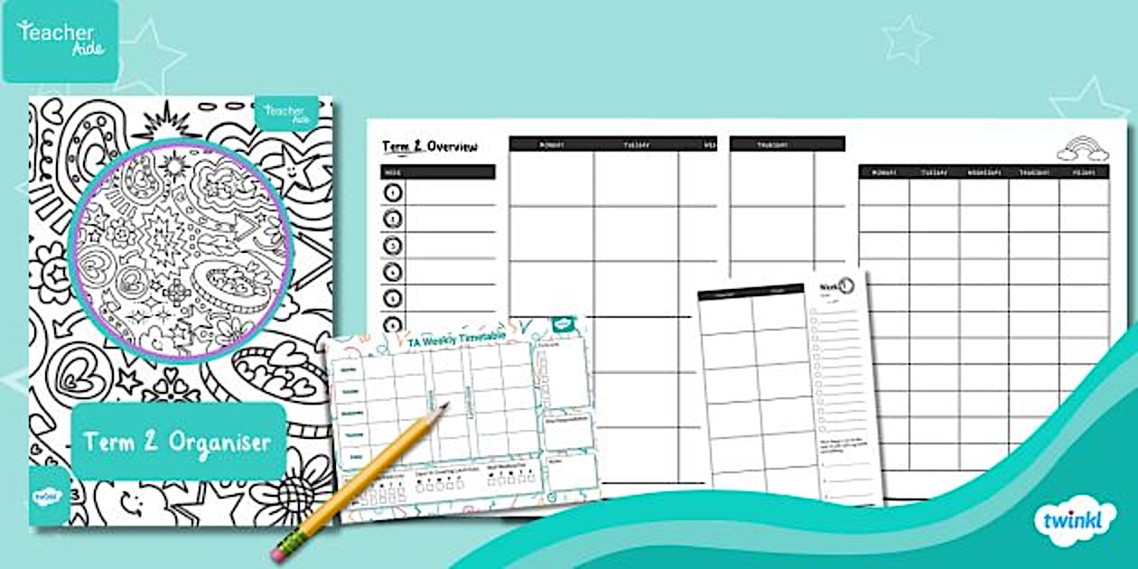 Teacher Aide Term 2 Organiser (teacher made) - Twinkl