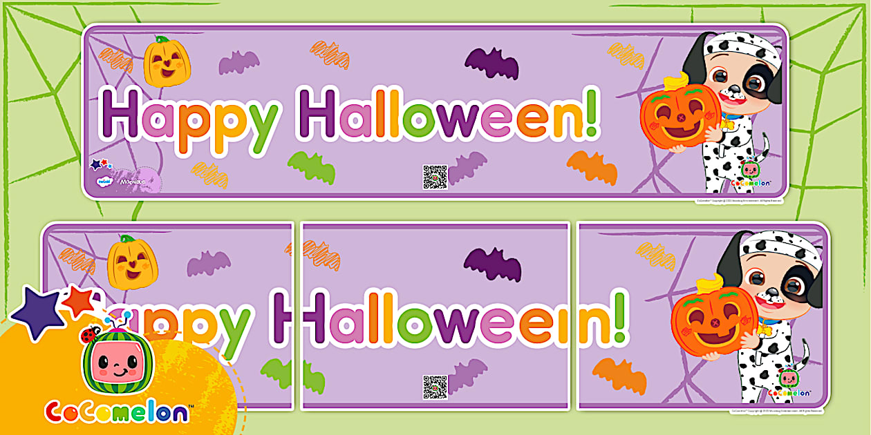 Free CoComelon Halloween Banner for Kids | Twinkl USA