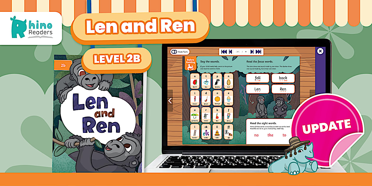 Level 2b Decodable Readers: Len and Ren