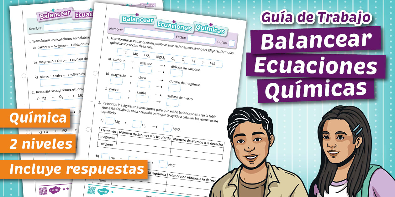 Guía |Trabajo Diferenciada | Balancear Ecuaciones Químicas