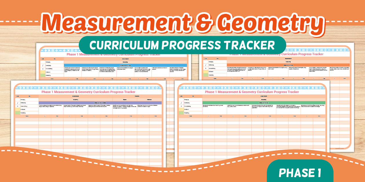 Measurement & Geometry Progress Tracker