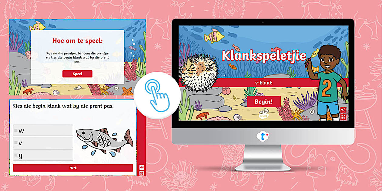 Graad R Klanke Aanlyn Speletjie v (teacher made) - Twinkl