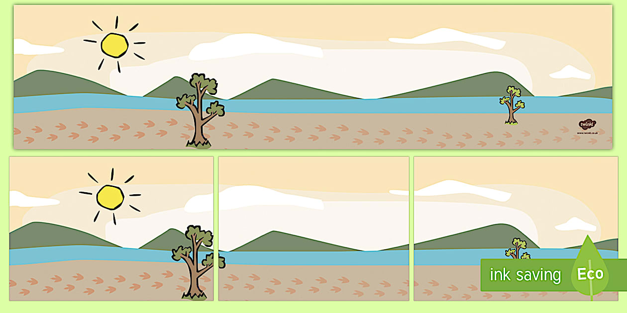 Fondo de zona de juego simbólico: Dinosaurios - Twinkl