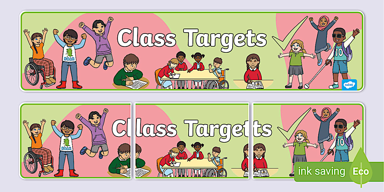 Class Targets Display Banner (teacher made) - Twinkl