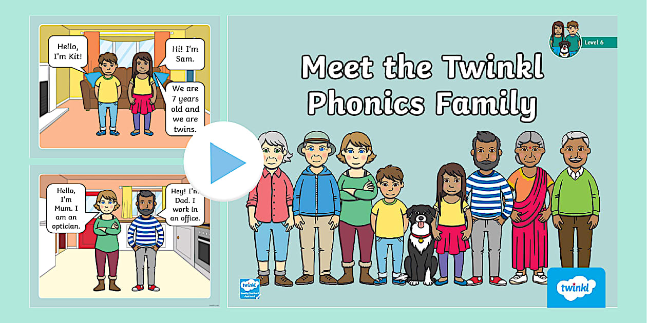 Meet the Twinkl Phonics Family Level 6 PowerPoint - Year 2