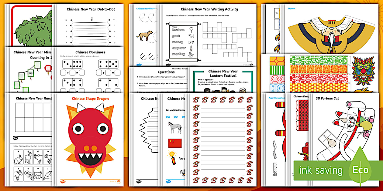 Chinese New Year Fun Activities (teacher made) Twinkl