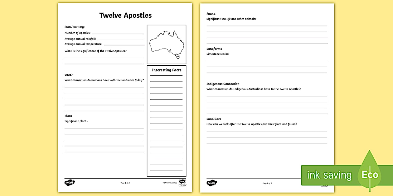 SA Australian States and Territories Twelve Apostles Information Report