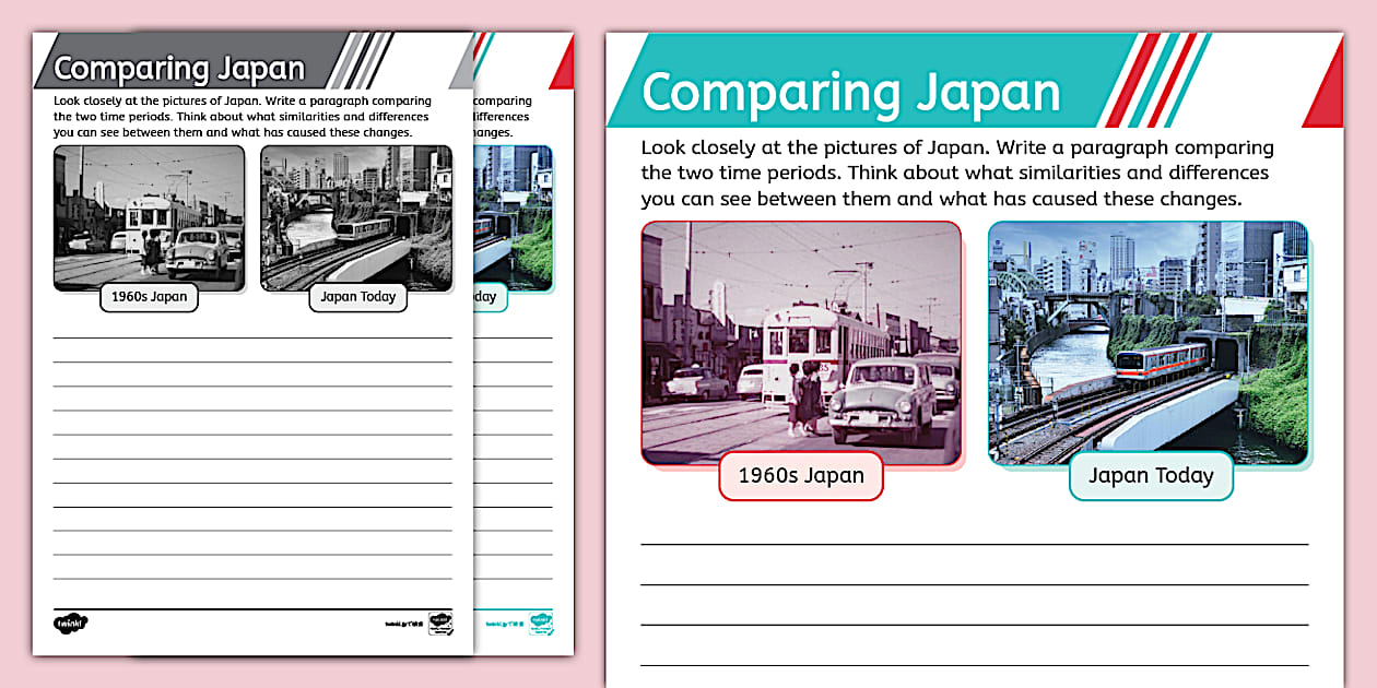 The Emperor's Birthday: Compare Japan 1960 vs Now Worksheet