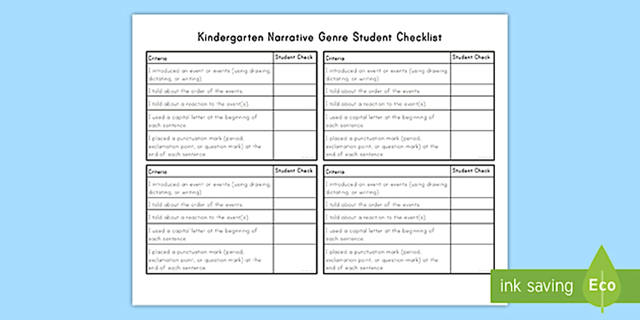 How to Teach Writing Skills to Kindergarten | Checklist