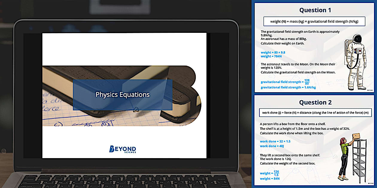 Physics Equations Revision Starters PowerPoint - Twinkl