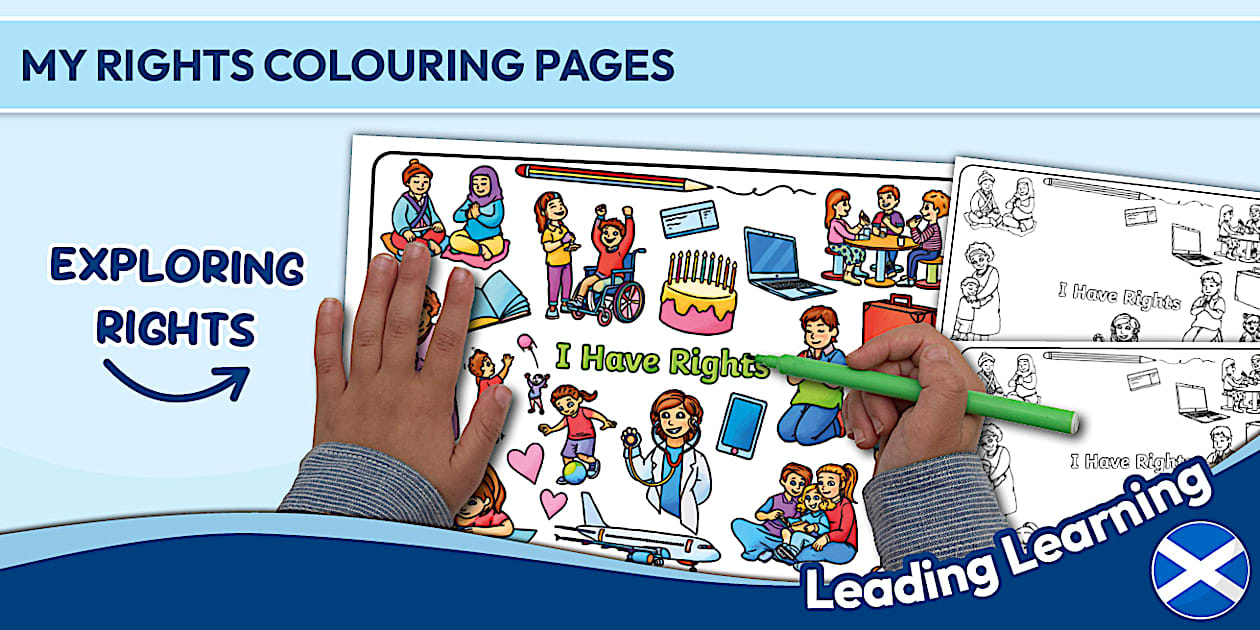 Learning My Rights Let's Doodle About My Rights Colouring Pages
