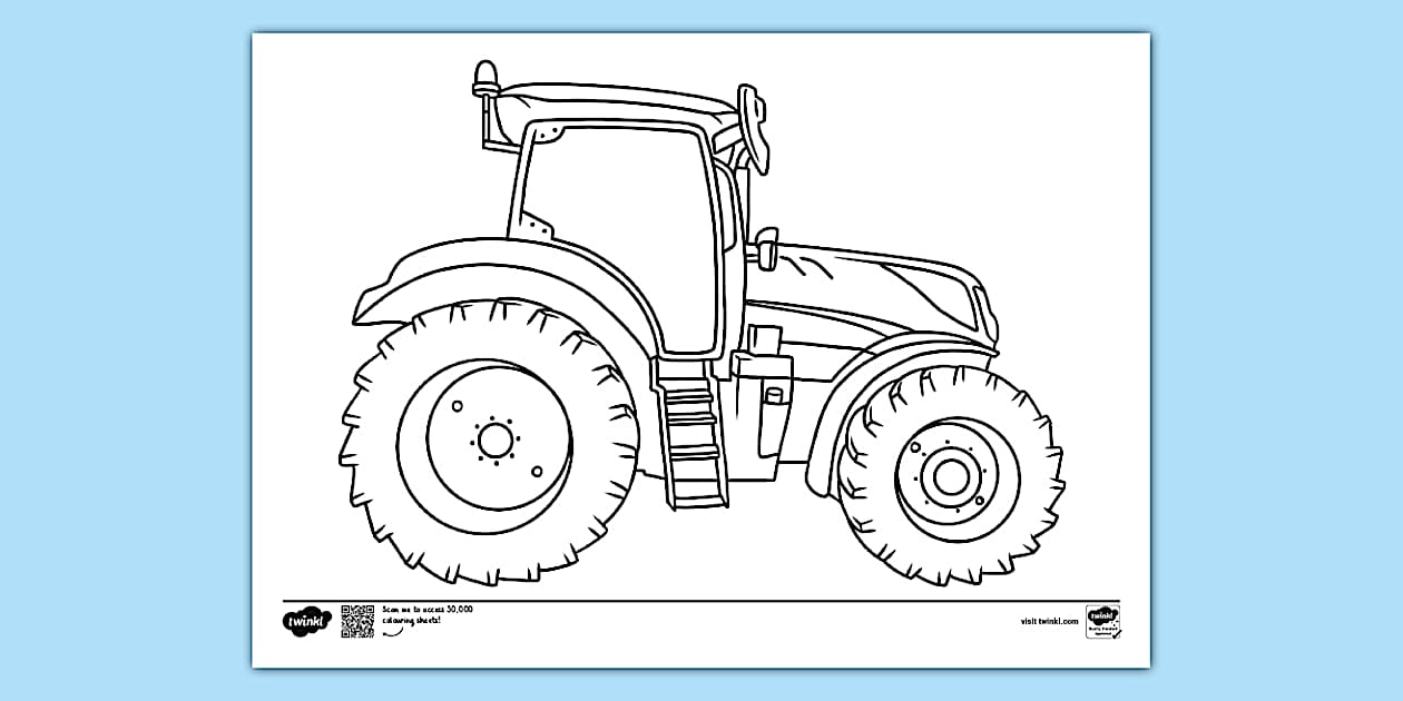 Tractor Colouring Sheet | Colouring Sheets