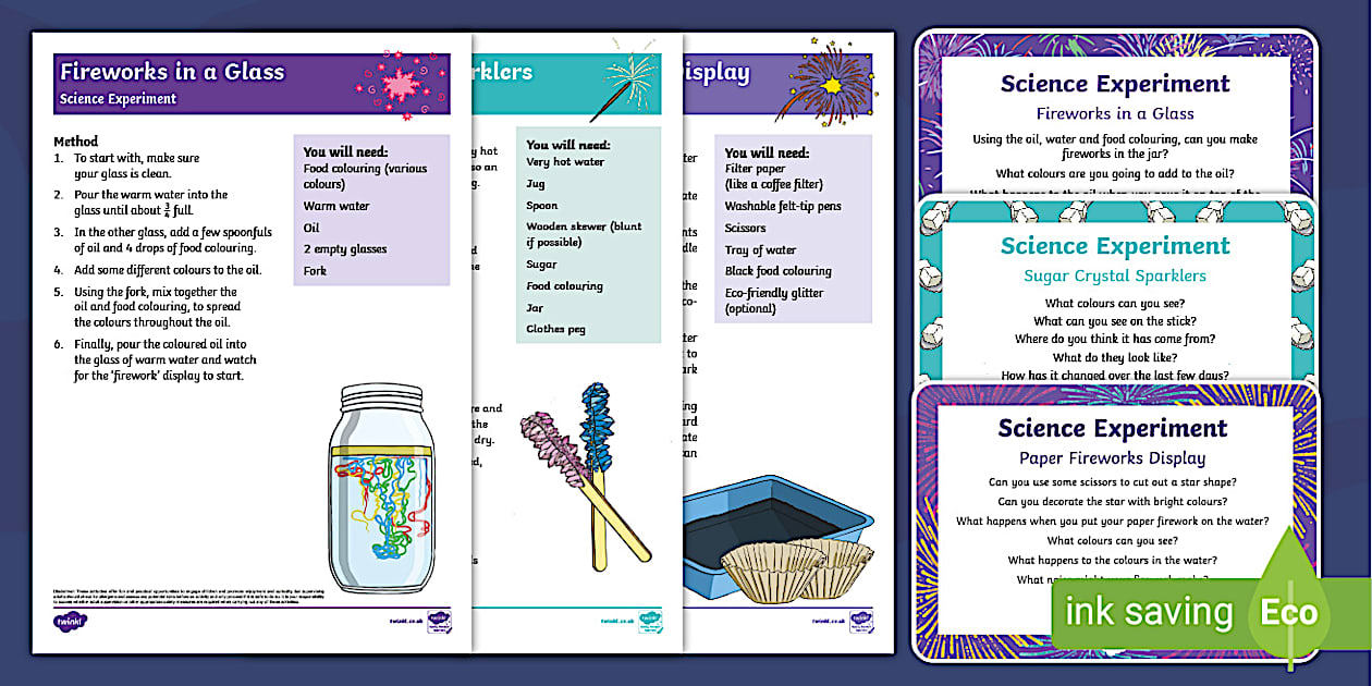 EYFS Bonfire Night Science Experiments Resource Pack