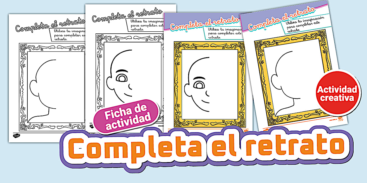 * NEW * Ficha de actividad: Completa el retrato