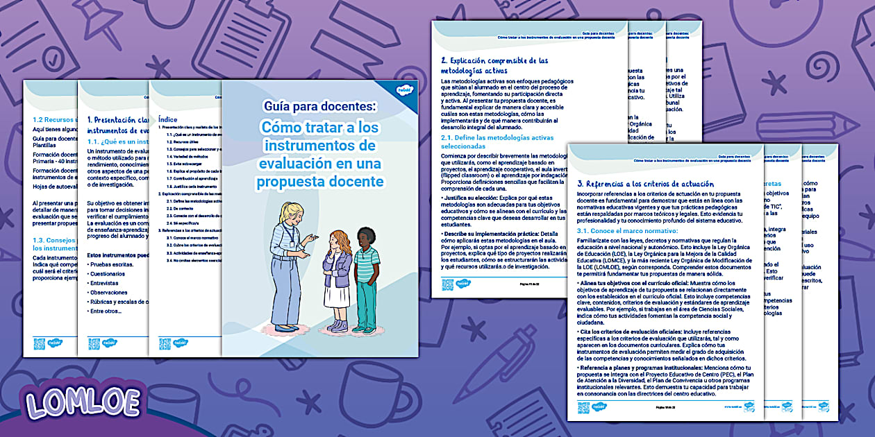 Guía para docentes: Cómo tratar a los instrumentos de evaluación en una