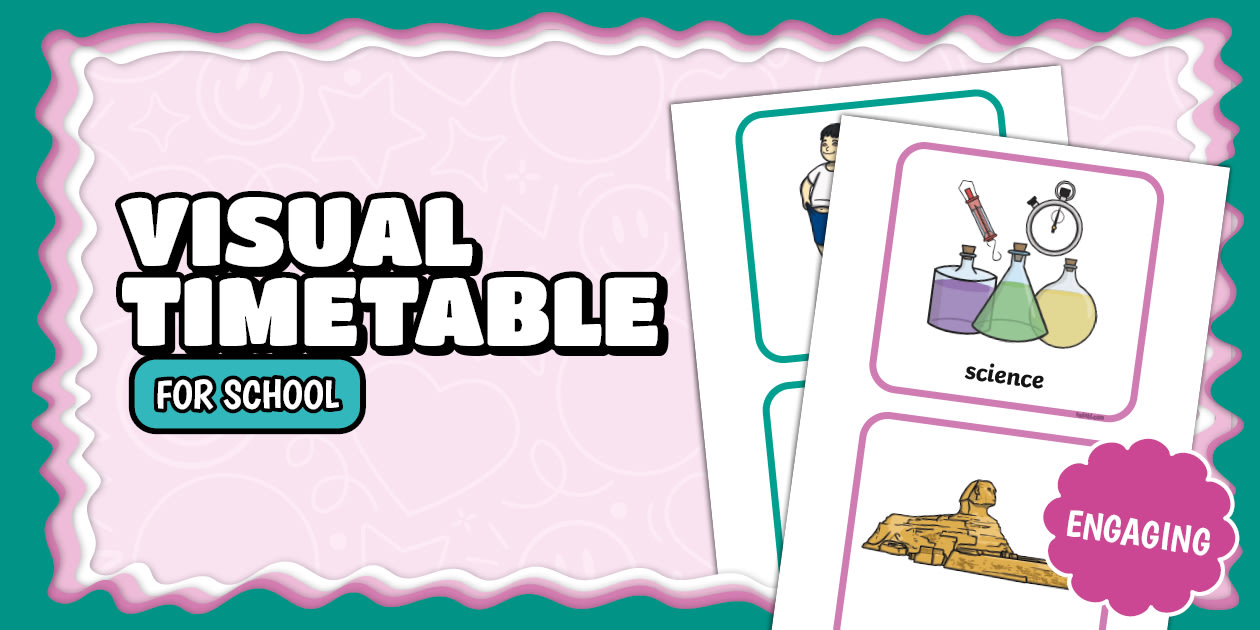 Visual Timetable Large for Schools