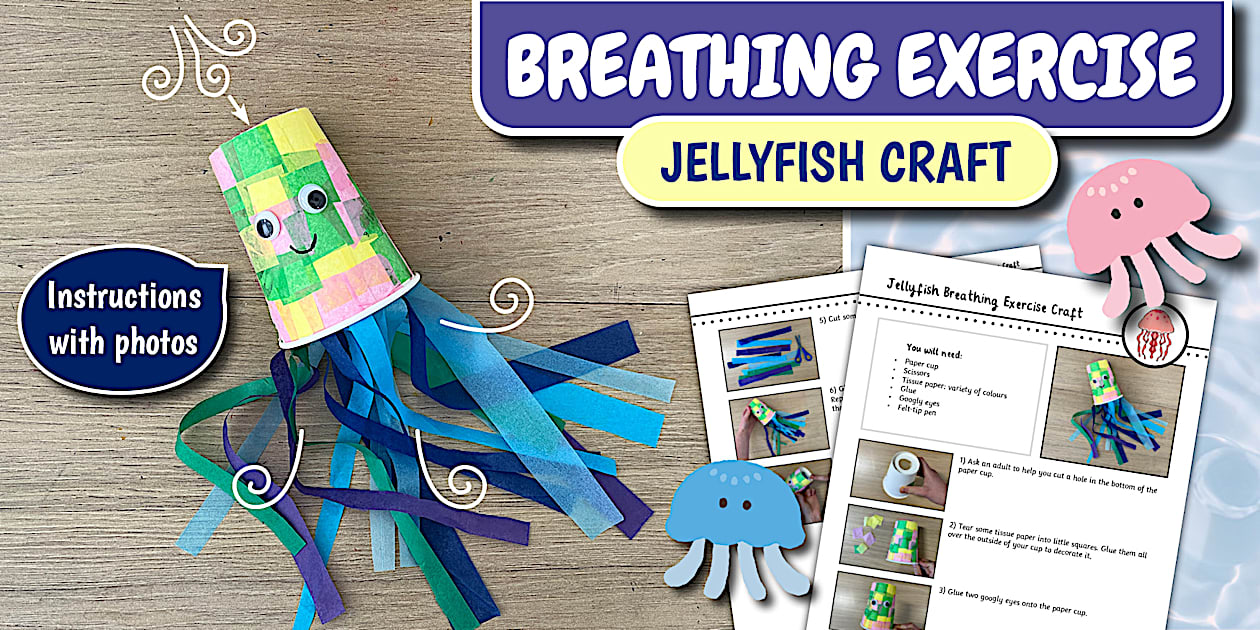 Jellyfish Breathing Exercise Craft - Twinkl