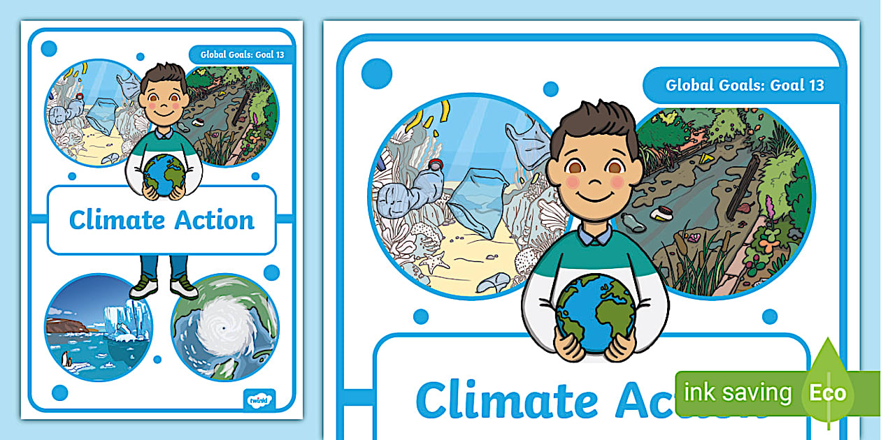 All About Global Goals Climate Action Display Poster