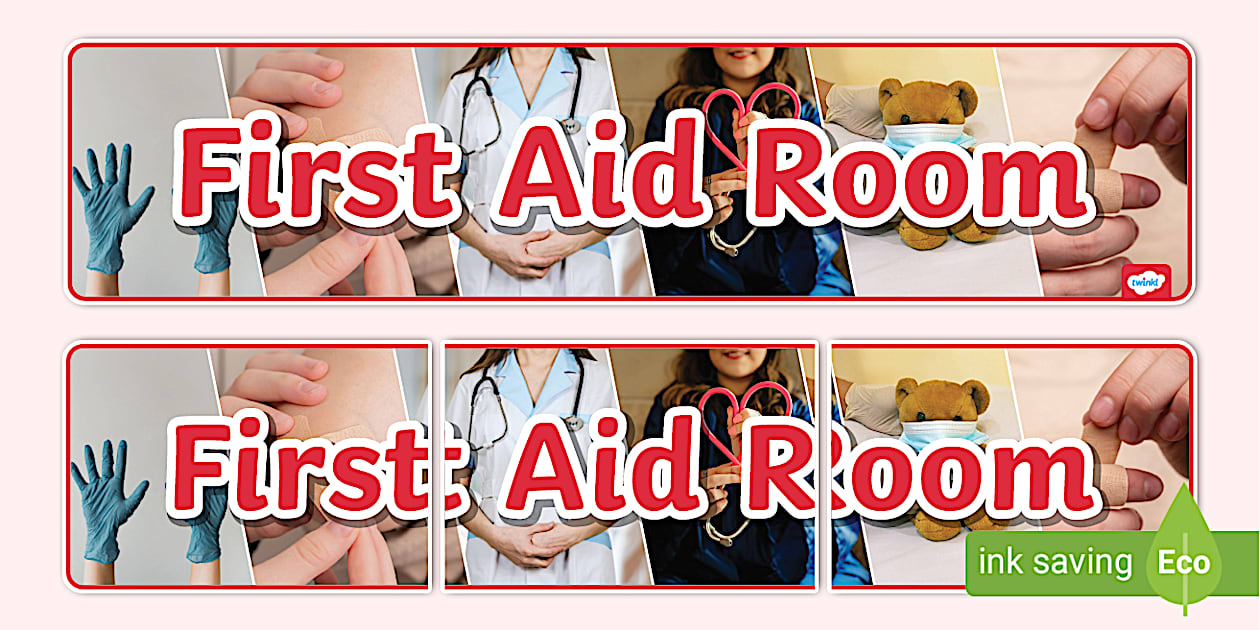 First Aid Room Photo Display Banner (professor feito)