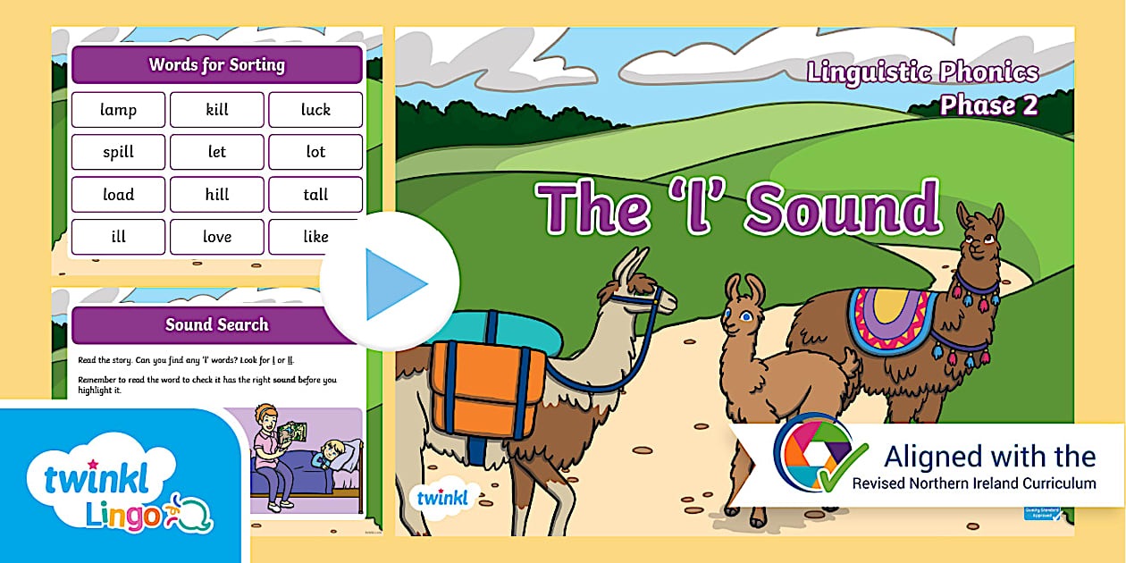 Linguistic Phonics Stages 5/6 Phase 2 'l' Sound PowerPoint