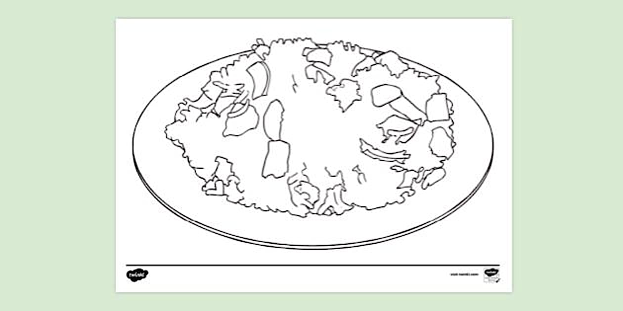 Sweet Rice Colouring | Colouring Sheets